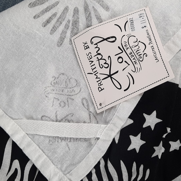 USA Patriotic Kitchen Dish Towel Ornament Set Memorial Day 4th July Decoration - Picture 4 of 7